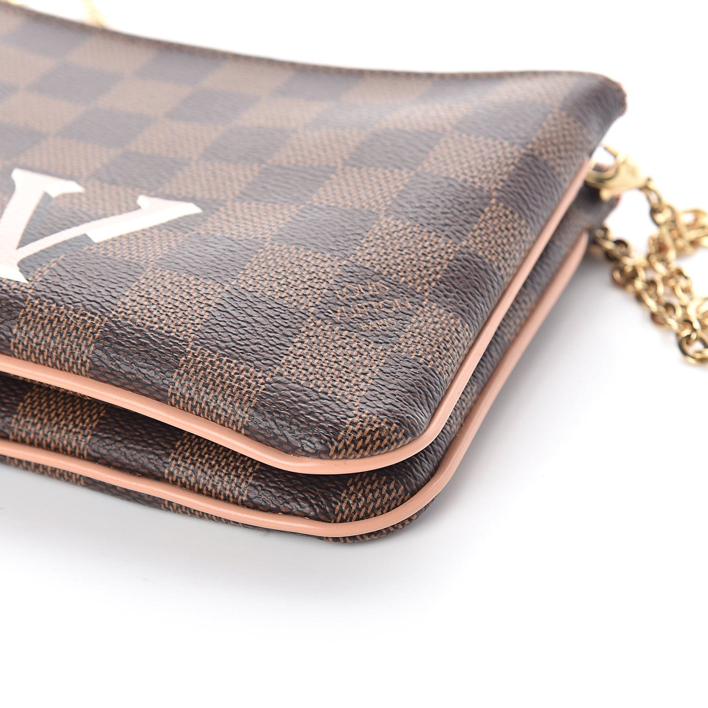 Damier Ebene Double Zip Pochette