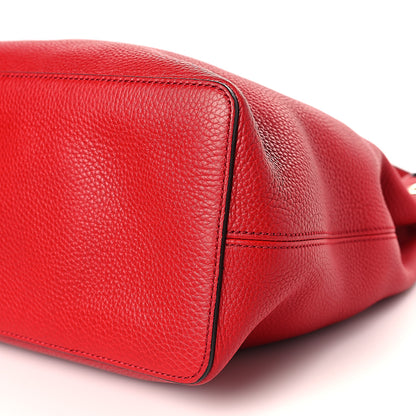Gucci Pebbled Calfskin Large Soho Hobo Tabasco Red 9 of 12