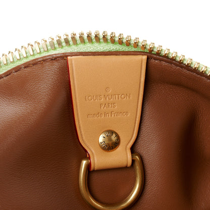 Louis Vuitton Calfskin Monogram Speedy P9 Bandouliere 30 Frozen Lime 9 of 14