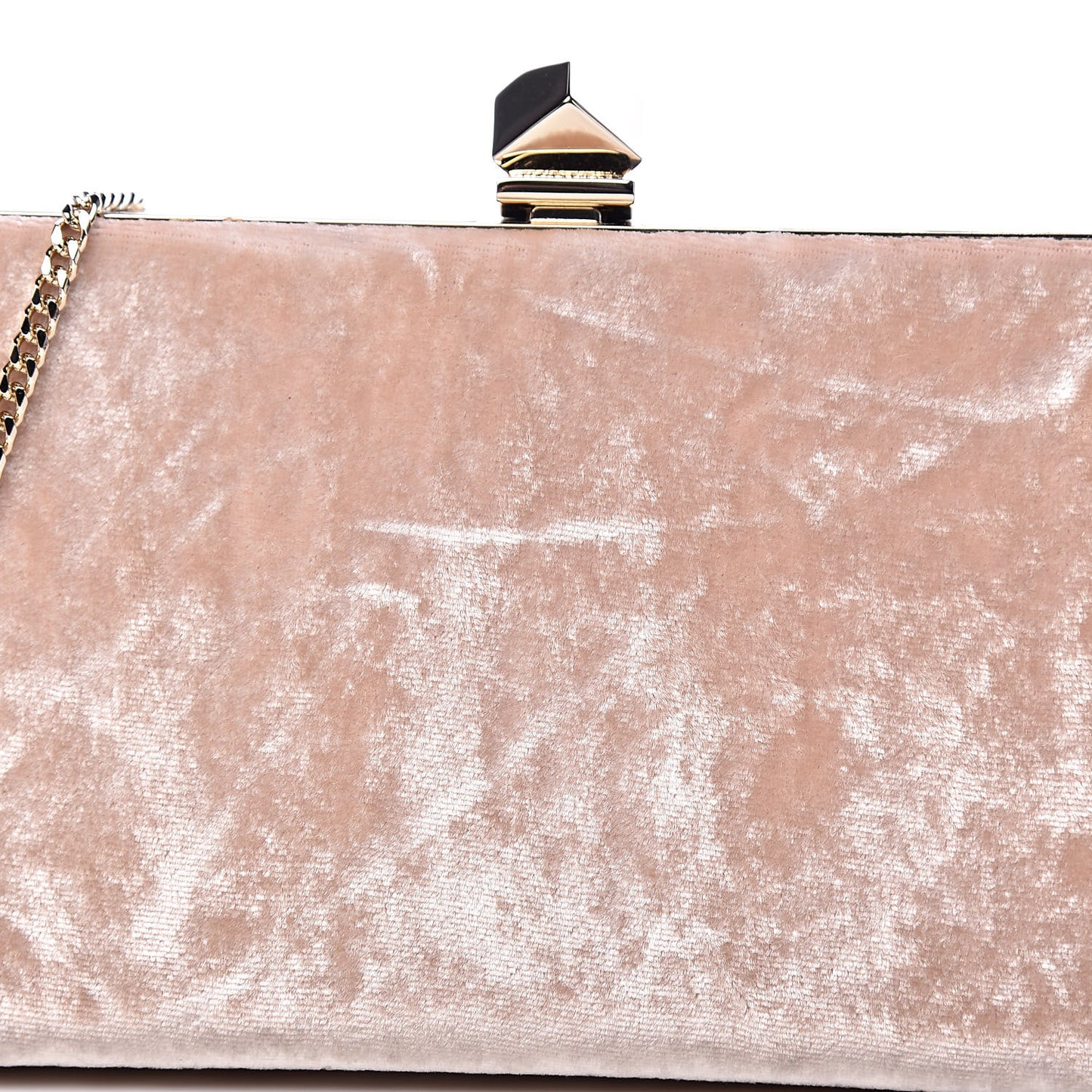 Crushed Velvet Celeste Clutch Pink