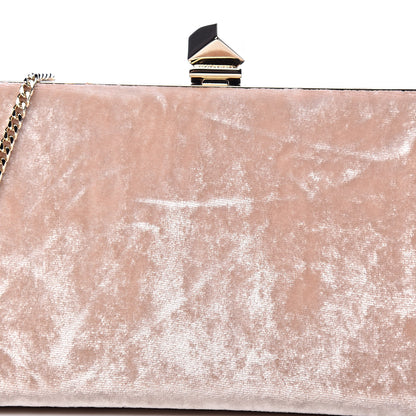 Jimmy Choo Crushed Velvet Celeste Clutch Pink 9 of 10