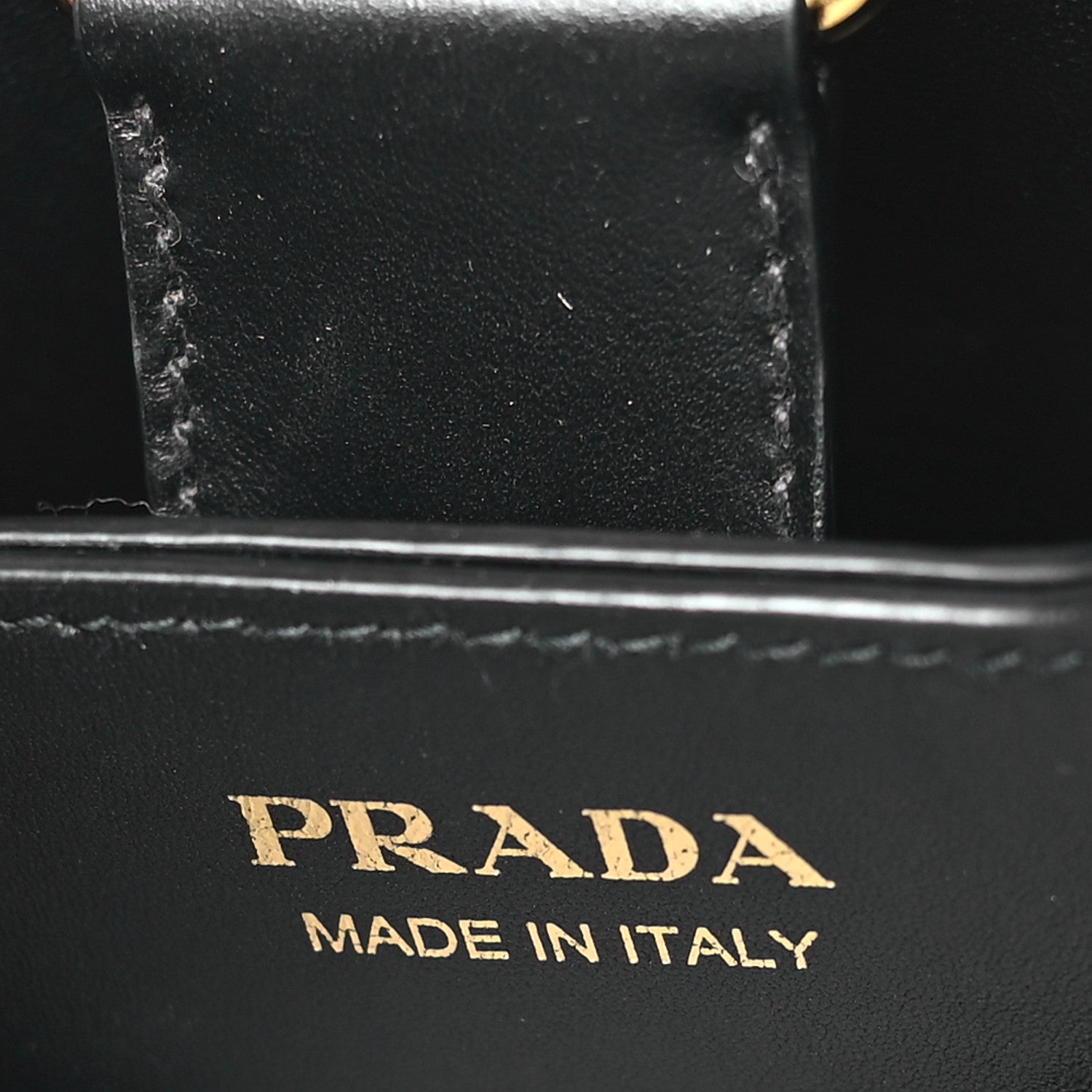 Prada Saffiano Cuir Small Panier Bucket Bag Black 6 of 9