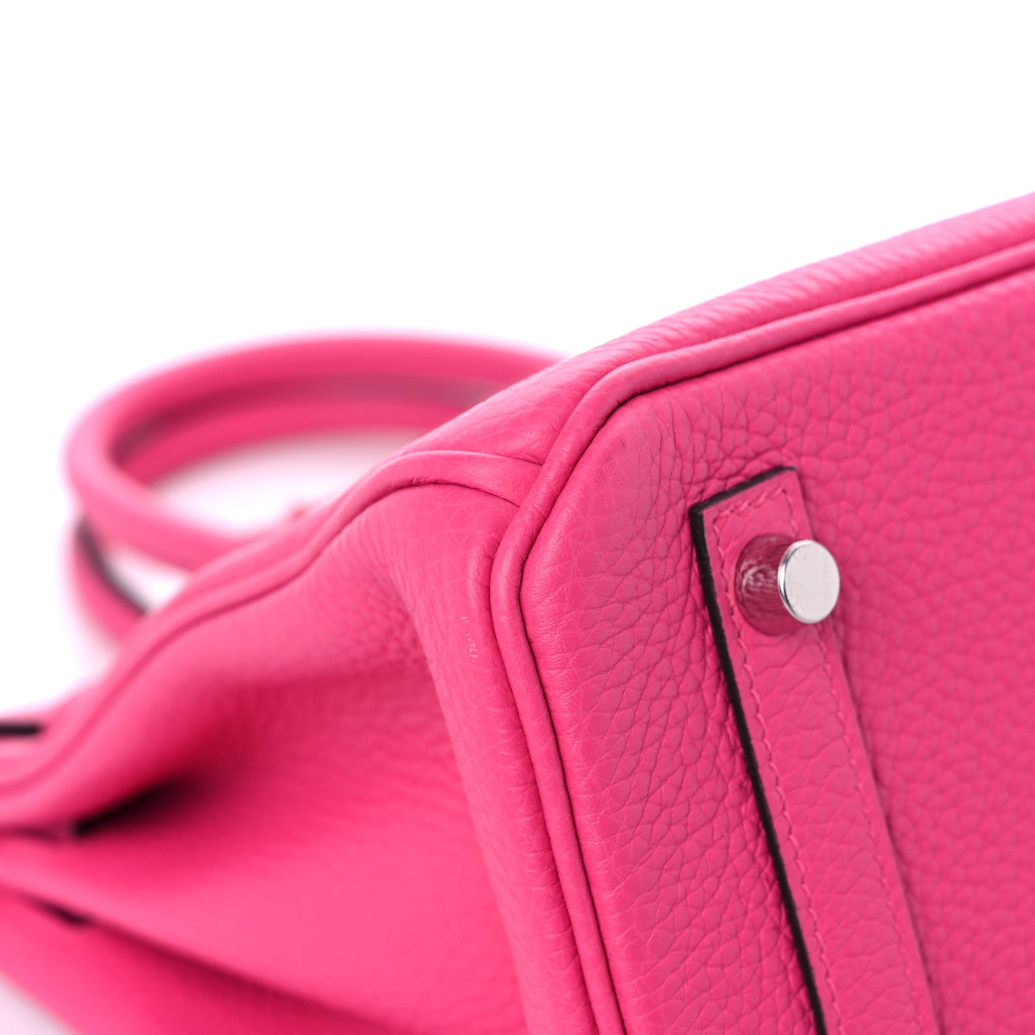 Hermes Taurillon Clemence Birkin 30 Rose Shocking 8 of 13