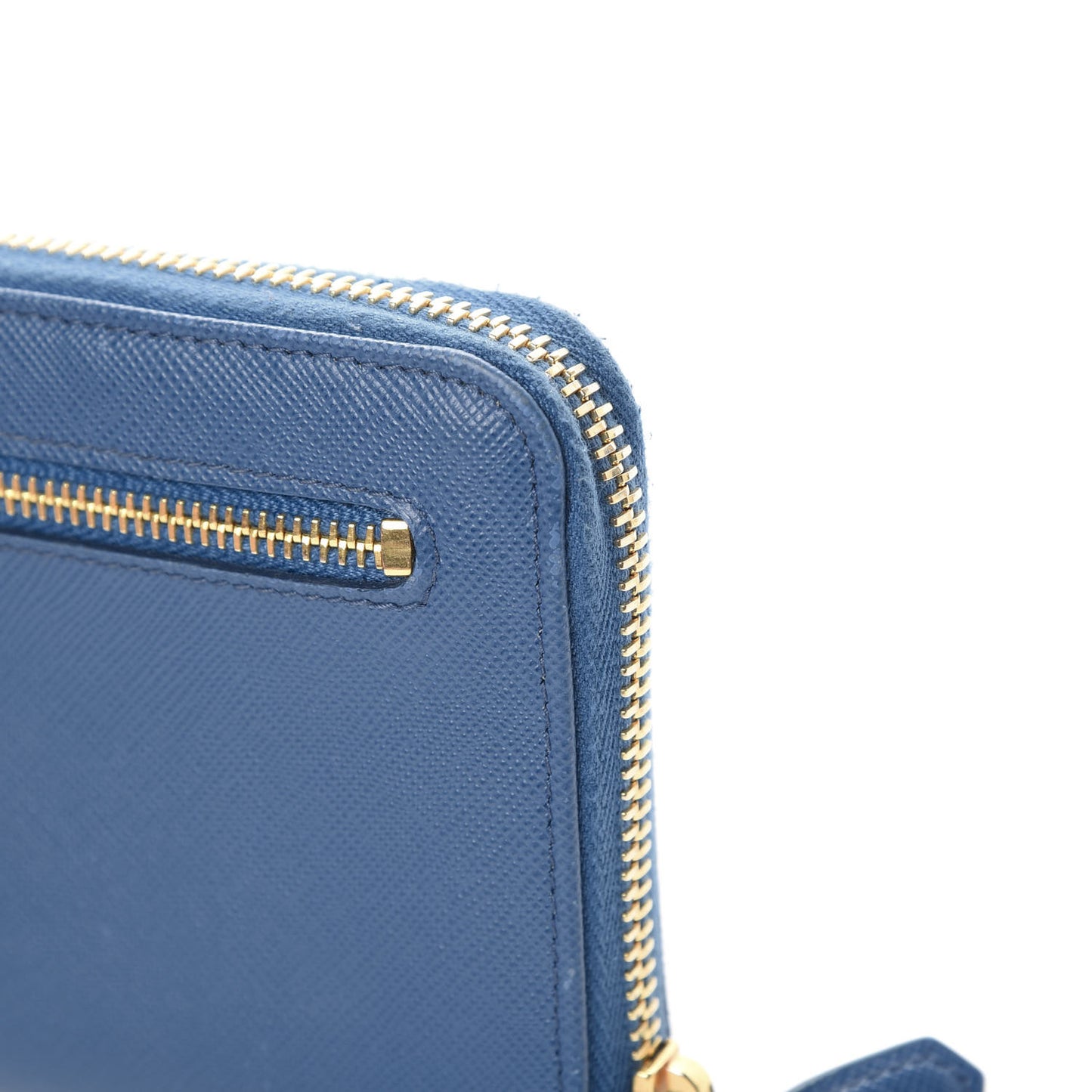 Saffiano Zip Around Wallet Cobalto