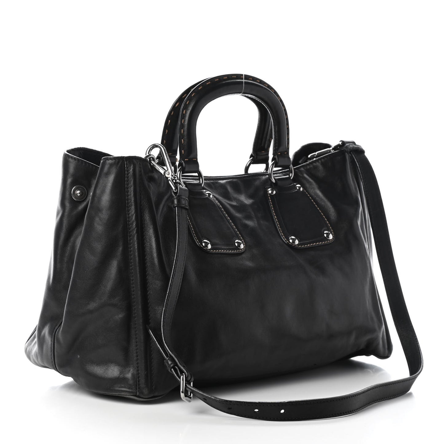 Soft Calf Satchel Black