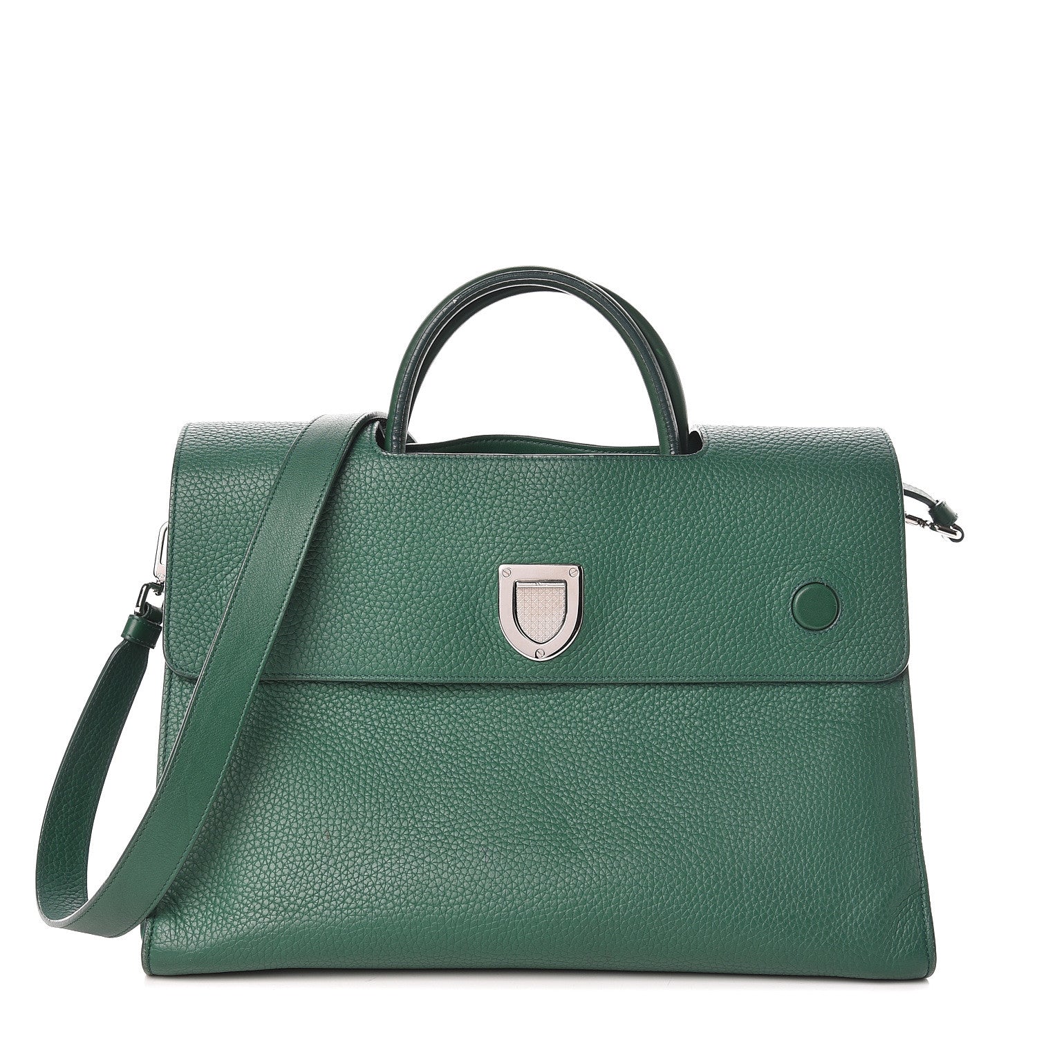 Christian Dior Bullcalf Large Diorever Flap Green 1 of 13