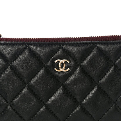 Chanel Lambskin Quilted Small Cosmetic Case Black 8 of 14
