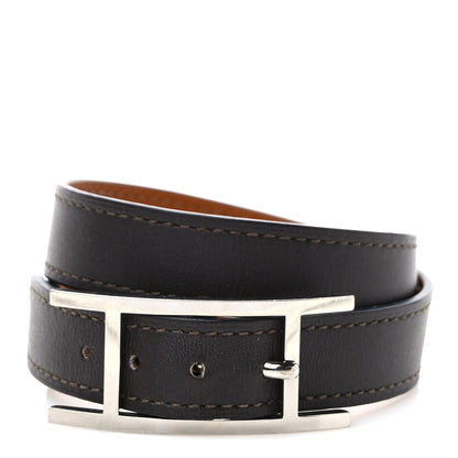 Hermes Swift Behapi Double Tour Bracelet Chocolate 1 of 4