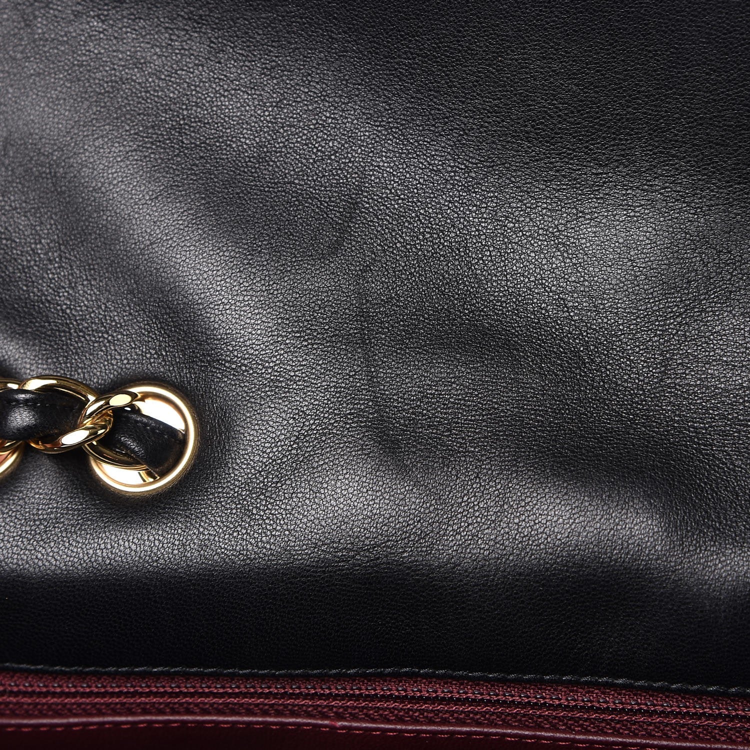 Chanel Lambskin Quilted Jumbo Single Flap Black 8 of 9