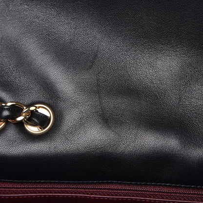 Chanel Lambskin Quilted Jumbo Single Flap Black 8 of 9