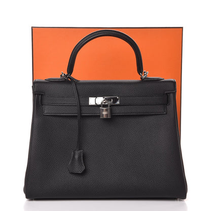 Hermes Togo Kelly Retourne 32 Black 9 of 13