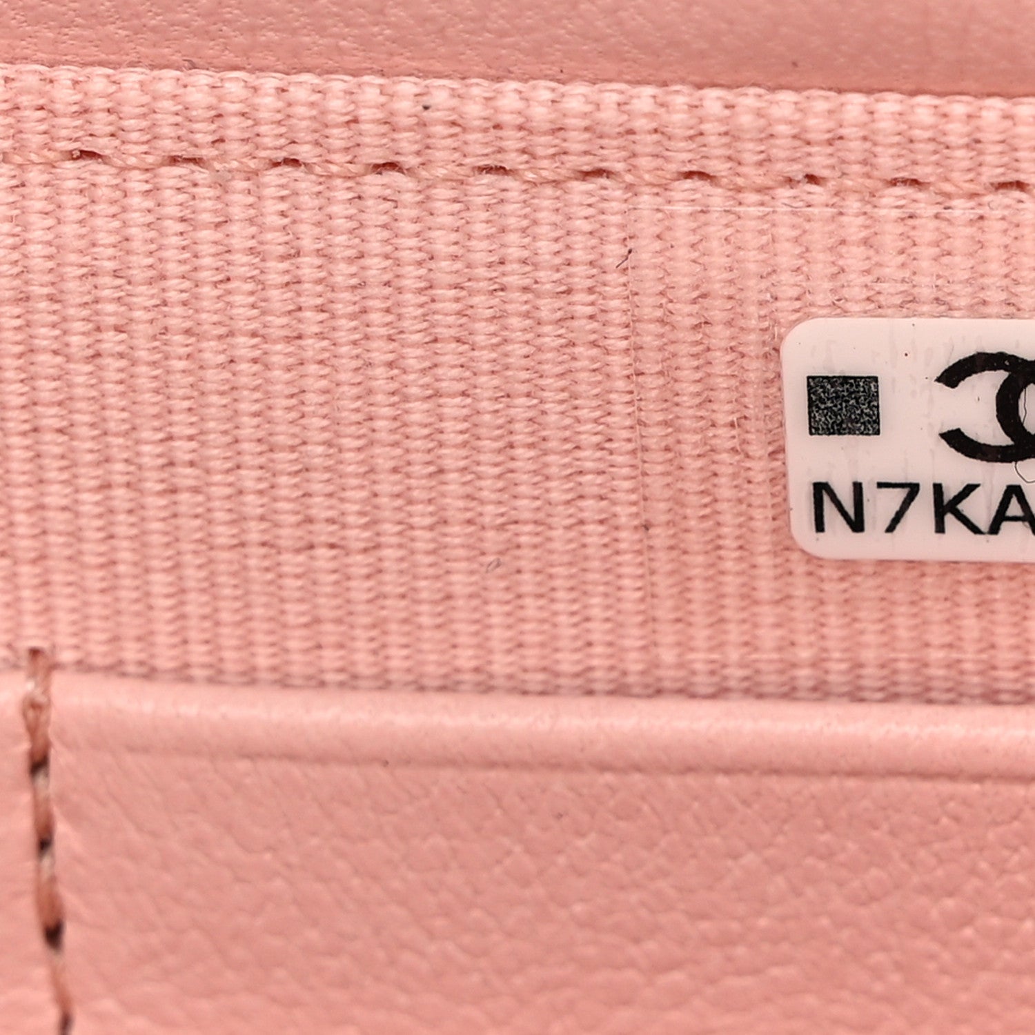 Chanel Lambskin Quilted CC Pouch Wristlet Pink 7 of 12