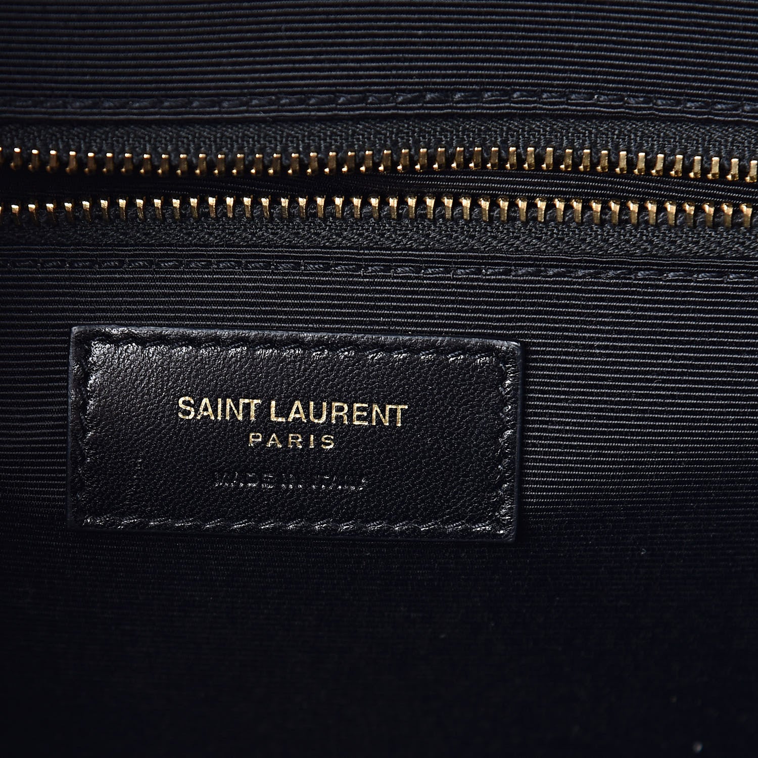 Saint Laurent Grain De Poudre Matelasse Chevron Large Monogram Satchel Black 7 of 11