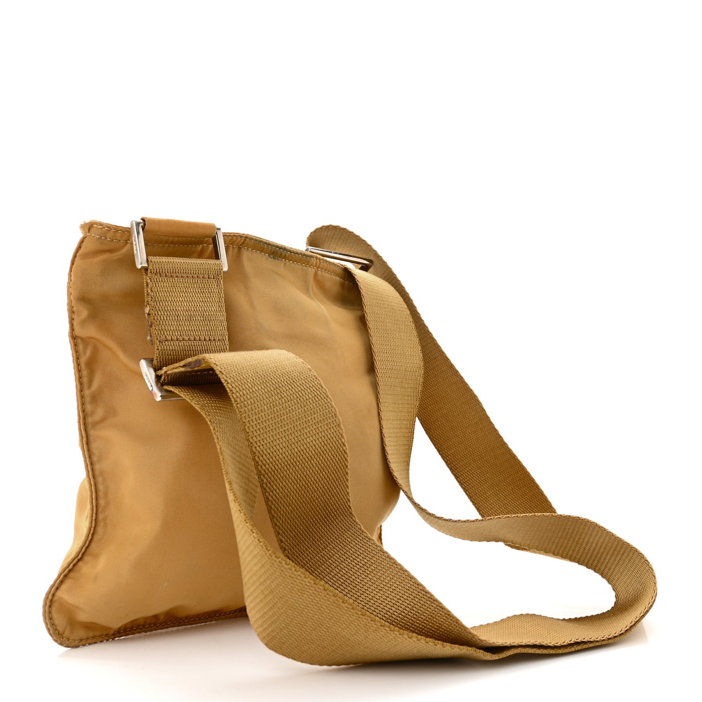 Nylon Vela Flat Messenger Bag Senape
