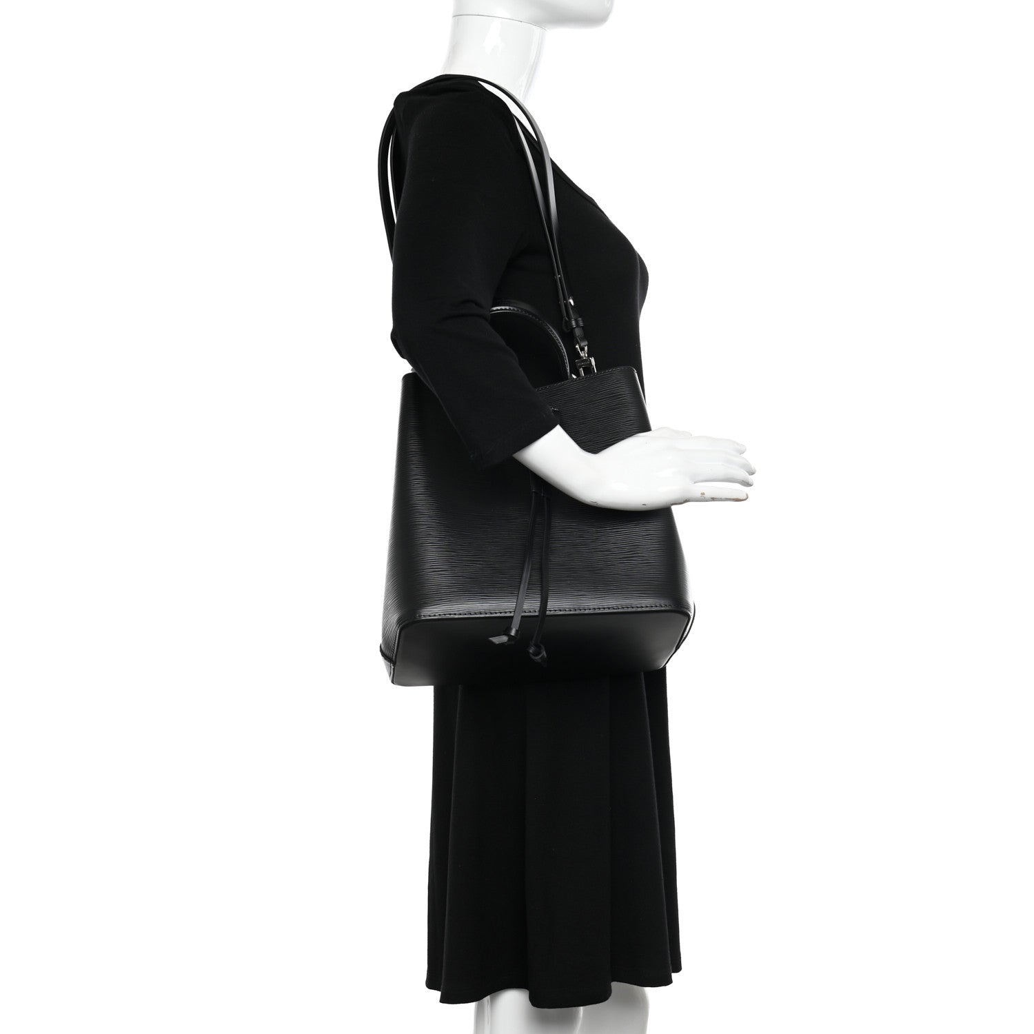 Louis Vuitton Epi NeoNoe MM Black 2 of 13