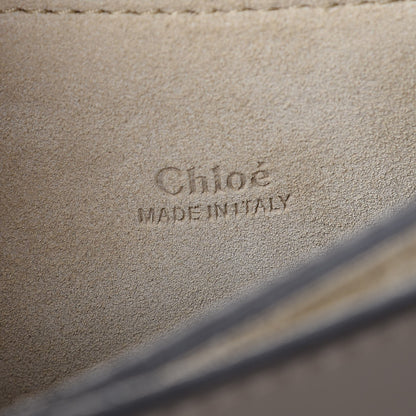 Chloe Calfskin Suede Medium Faye Shoulder Bag Motty Grey 6 of 7