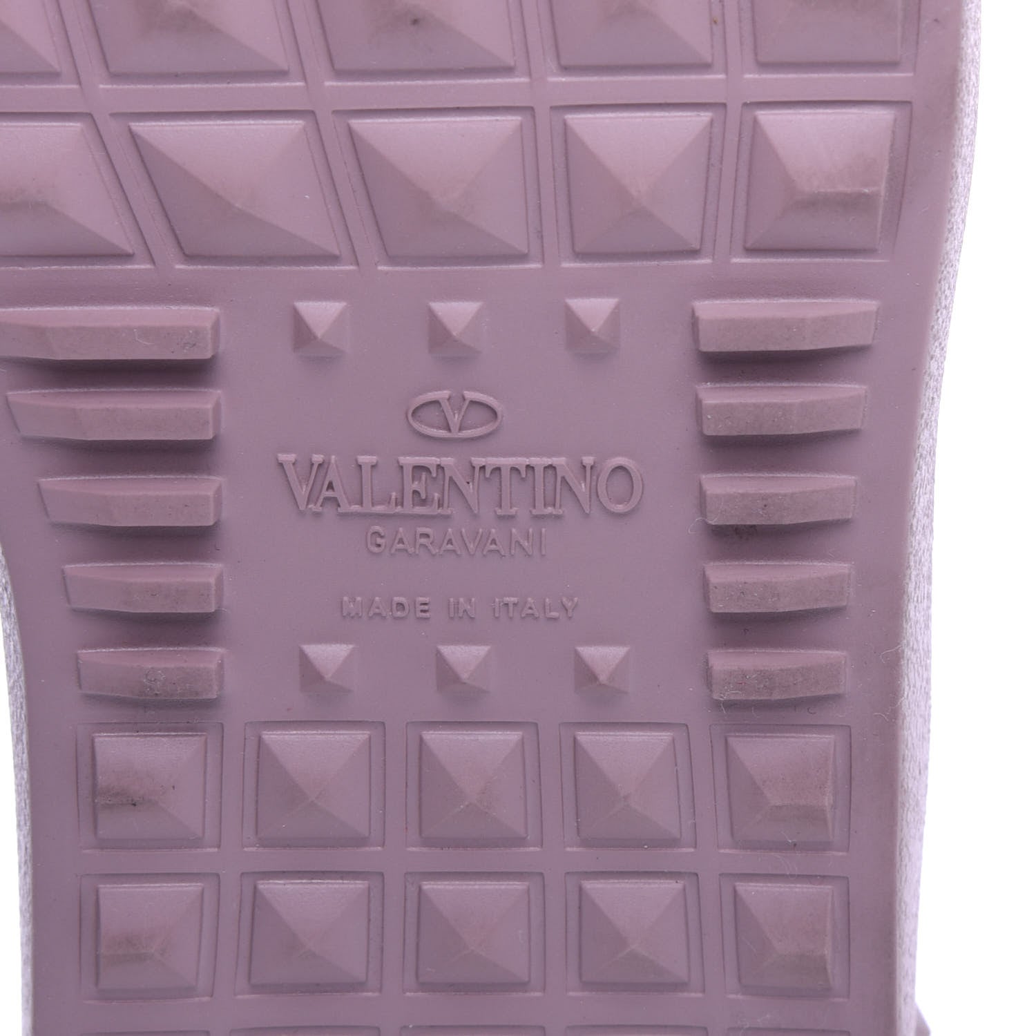 Valentino Garavani Metallic Calfskin Rockstud Open Sneakers 36.5 Silver Gold Pink 9 of 10