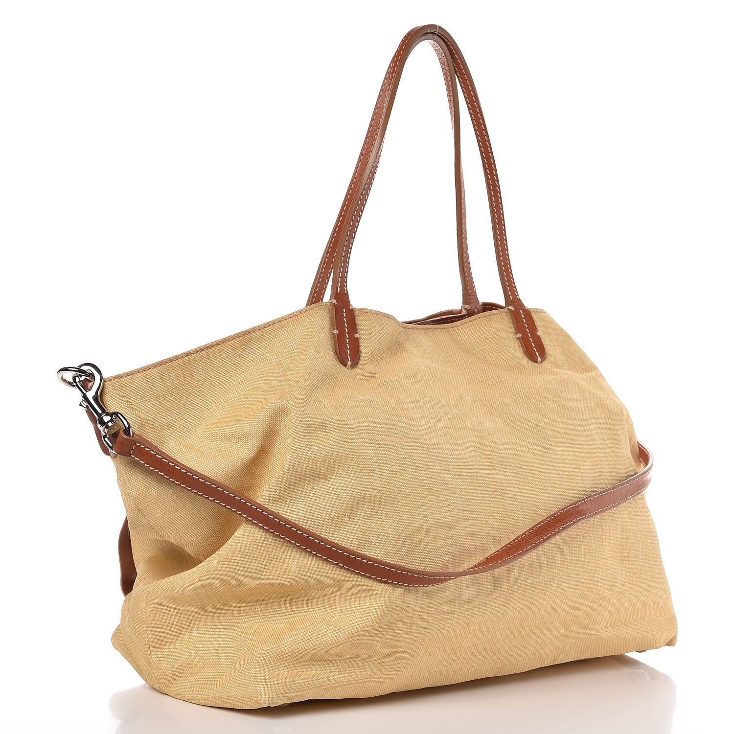 Valentino Garavani Canvas Rosette Tote Beige 3 of 7