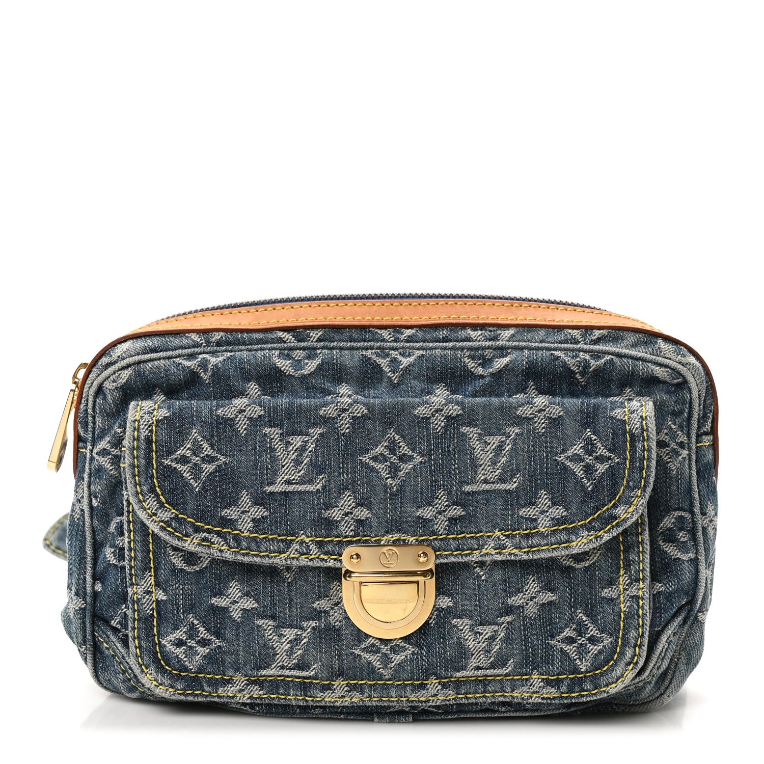 Louis Vuitton Monogram Denim Bum Bag Blue 1 of 9