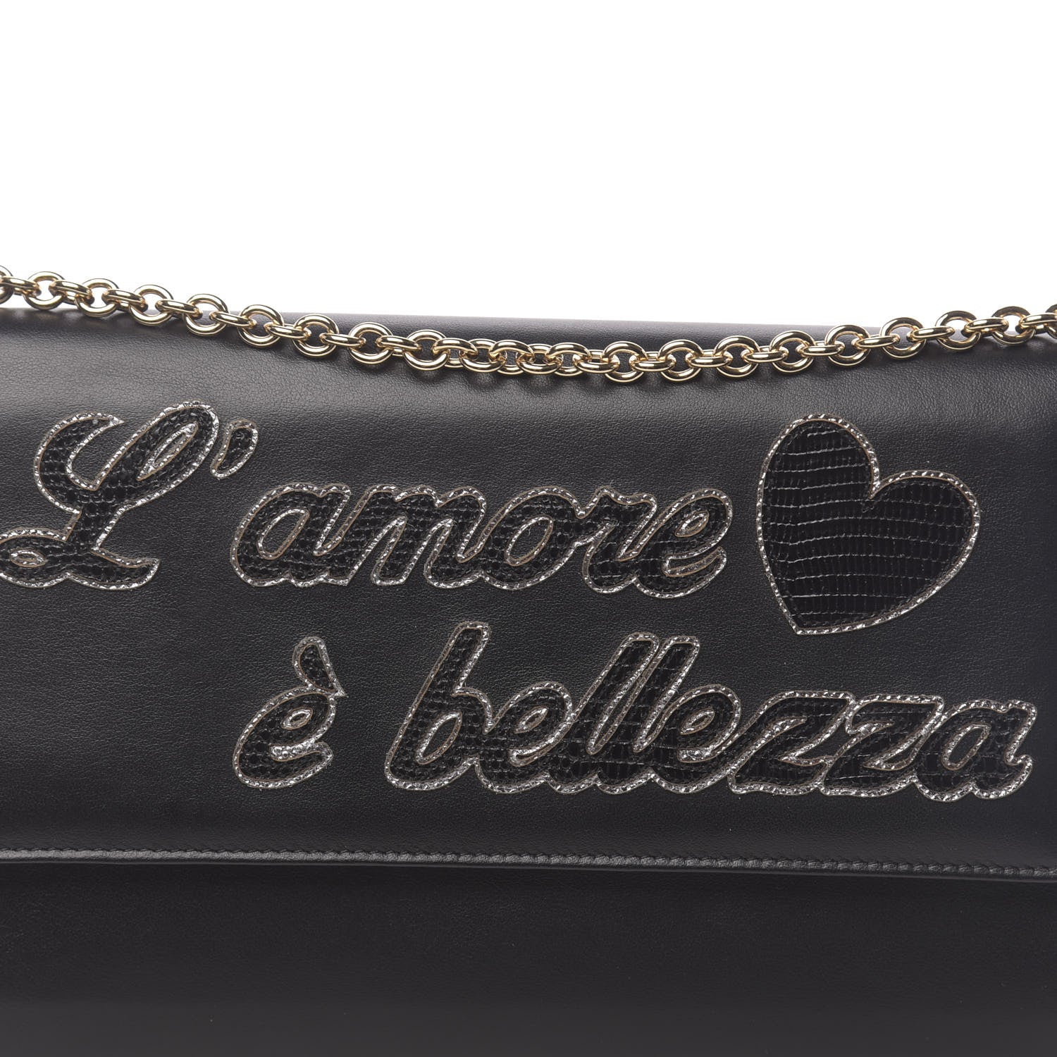 Dolce & Gabbana L'Amore Bellezza Chain Wallet Black 9 of 10