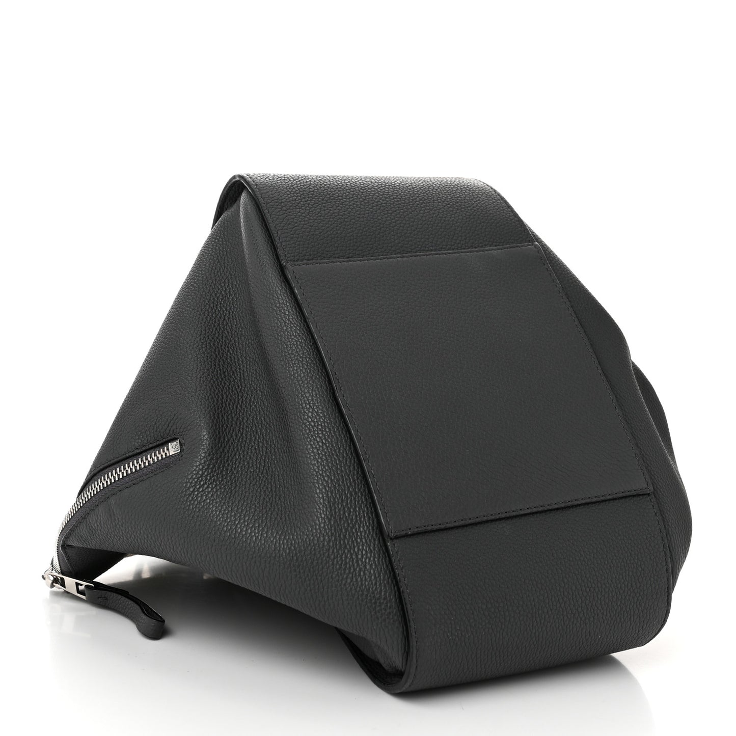 Grained Calfskin Small Hammock Shoulder Bag Grey