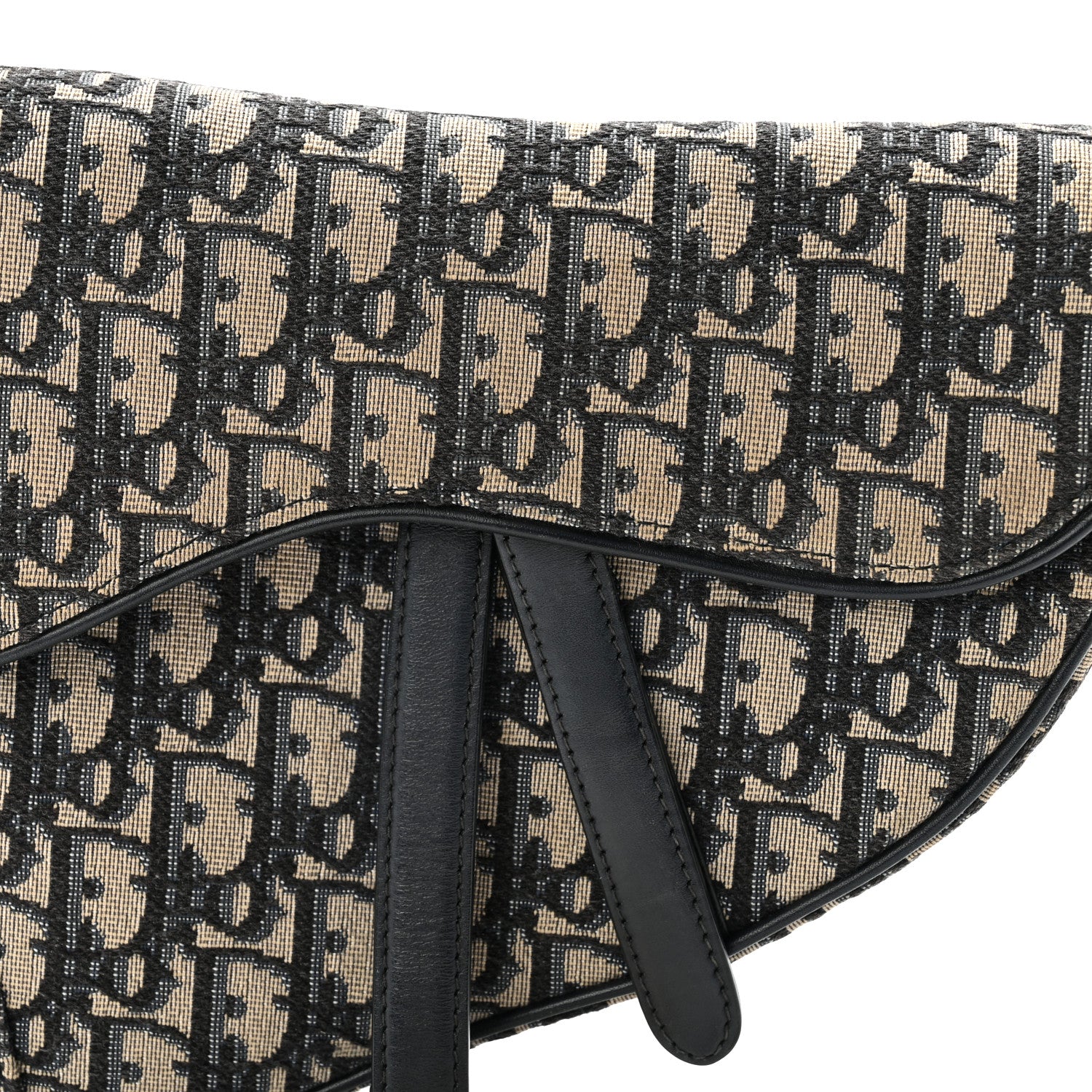 Christian Dior Oblique Saddle Bag Blue 8 of 10