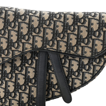Christian Dior Oblique Saddle Bag Blue 8 of 10