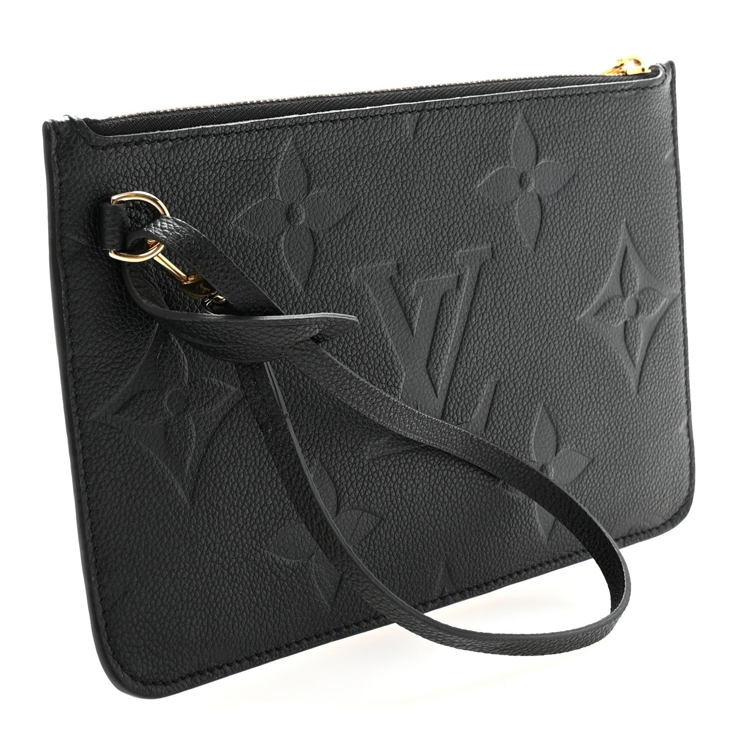 Louis Vuitton Empreinte Monogram Giant Neverfull MM Pochette Black 3 of 5