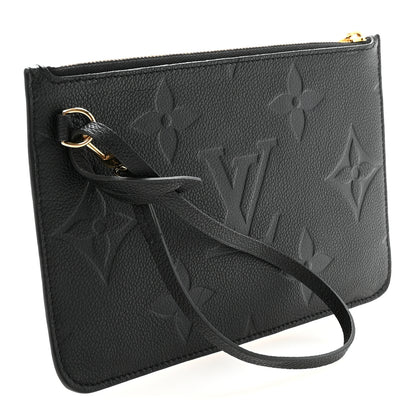 Louis Vuitton Empreinte Monogram Giant Neverfull MM Pochette Black 3 of 5