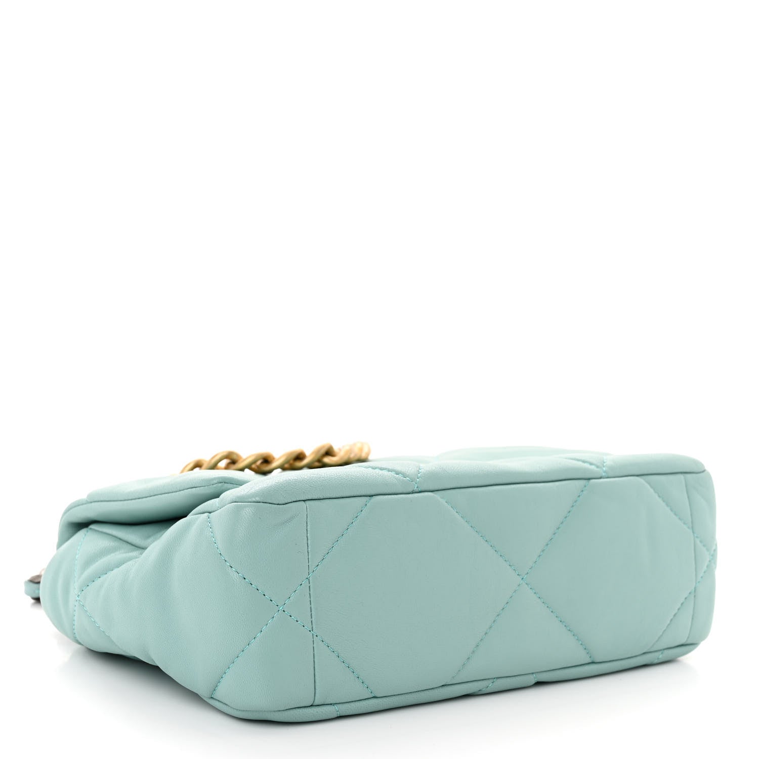 Chanel Lambskin Quilted Medium Chanel 19 Flap Light Blue 4 of 9