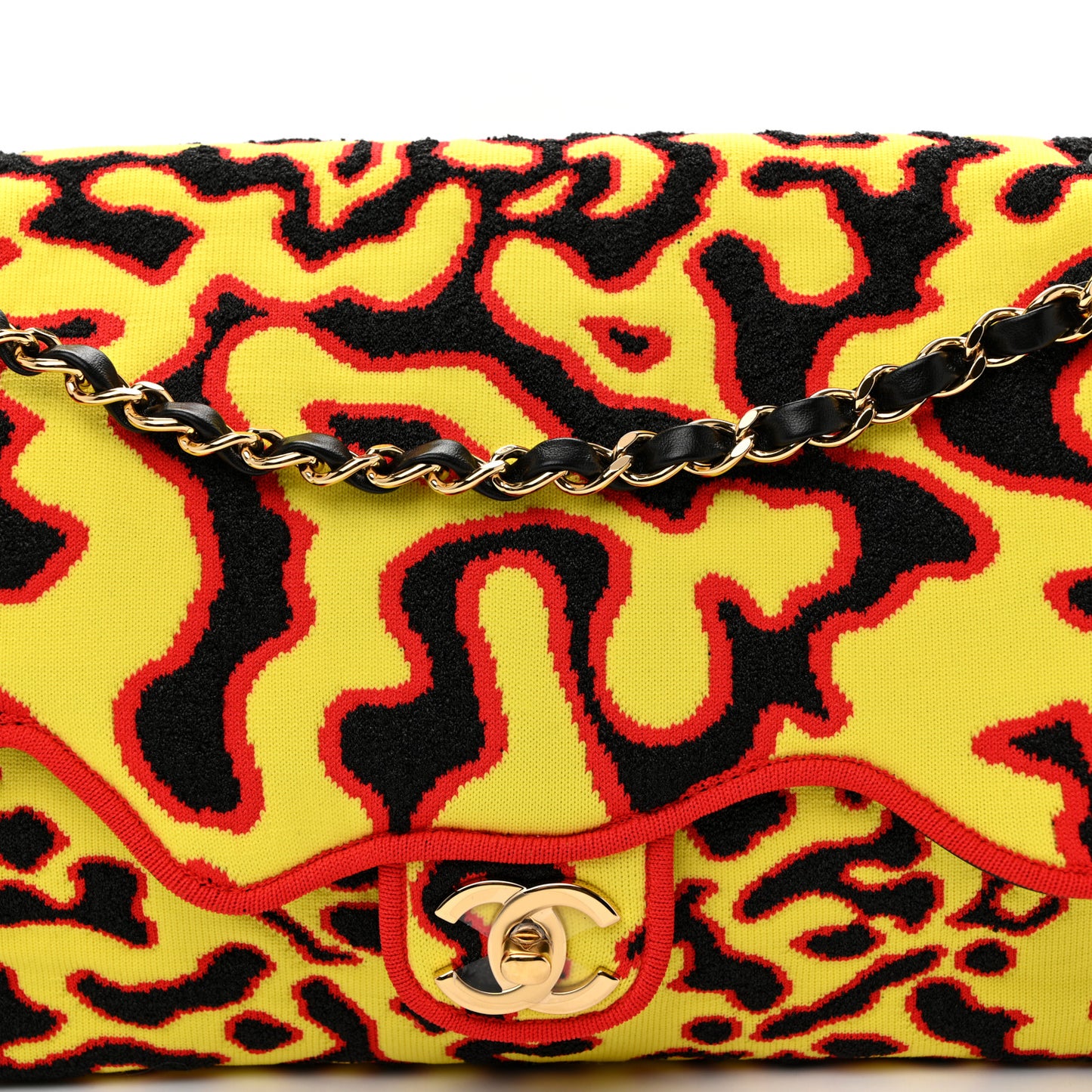 Mixed Fibers Magma Maxi Flap Yellow Black Red
