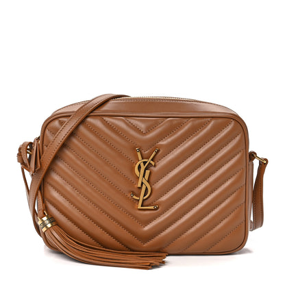 Saint Laurent Calfskin Matelasse Monogram Lou Camera Bag Cinnamon 1 of 11