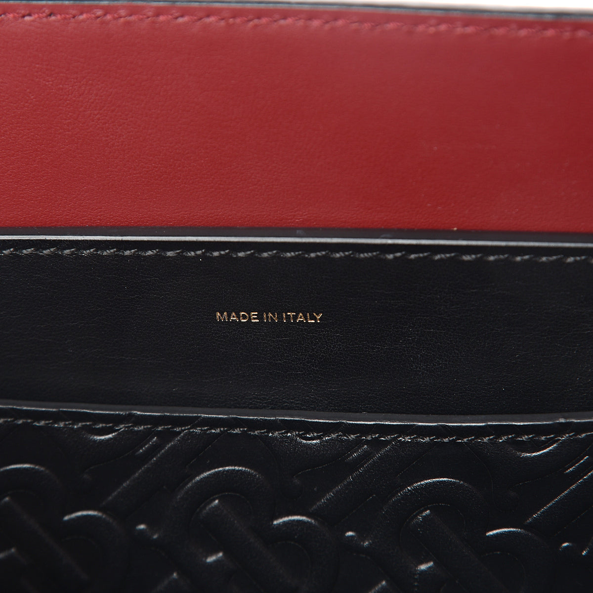 Burberry Calfskin Embossed Monogram Small Belt Bag Black 6 of 8