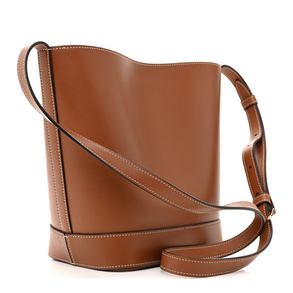 Celine Smooth Calfskin Small Cuir Triomphe Bucket Bag Tan 3 of 10
