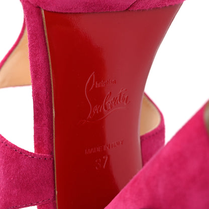 Christian Louboutin Veau Velours Foolish 130 Platform Sandals 37 Bomba 7 of 7