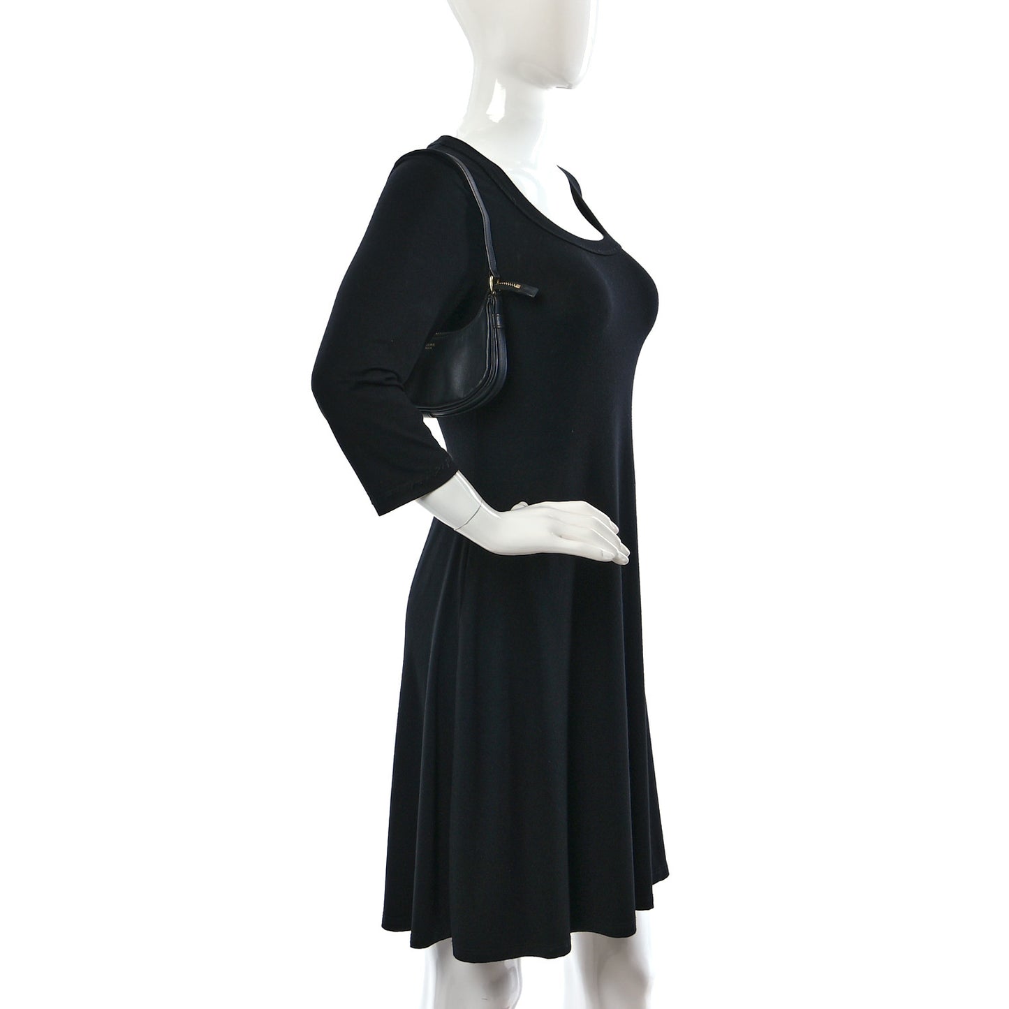 Smooth Calfskin Mini Ava Shoulder Bag Black