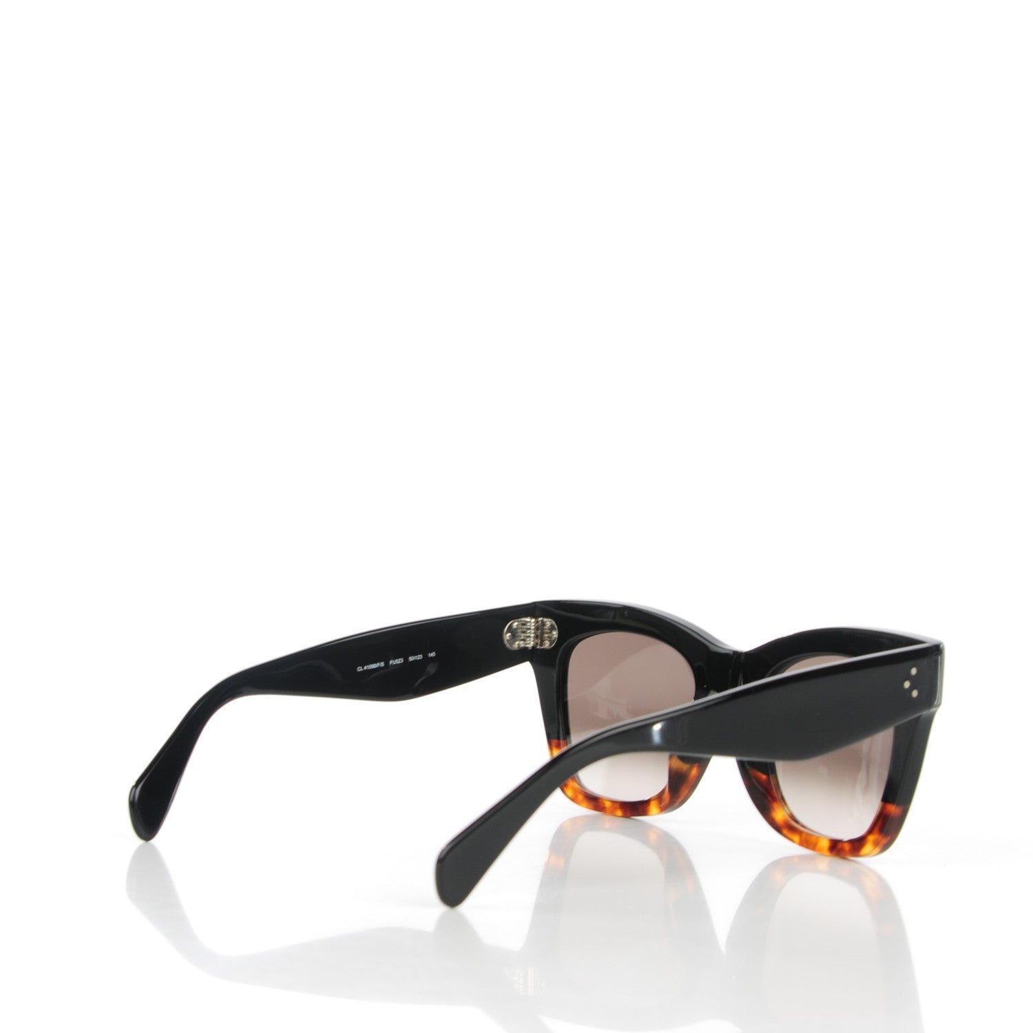 Celine Catherine Sunglasses CL 41098/F/S Black Havana 2 of 6