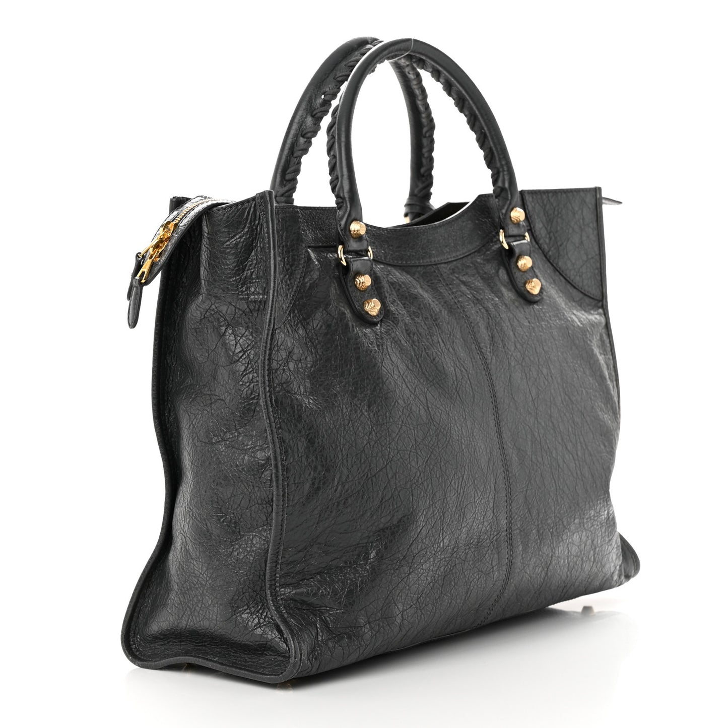 Agneau Giant 12 Gold Hardware Monday Gris Fossile
