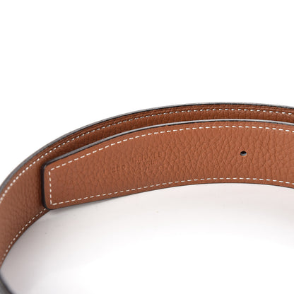 Hermes Box Togo 32mm H Belt 90 Black Gold 6 of 7