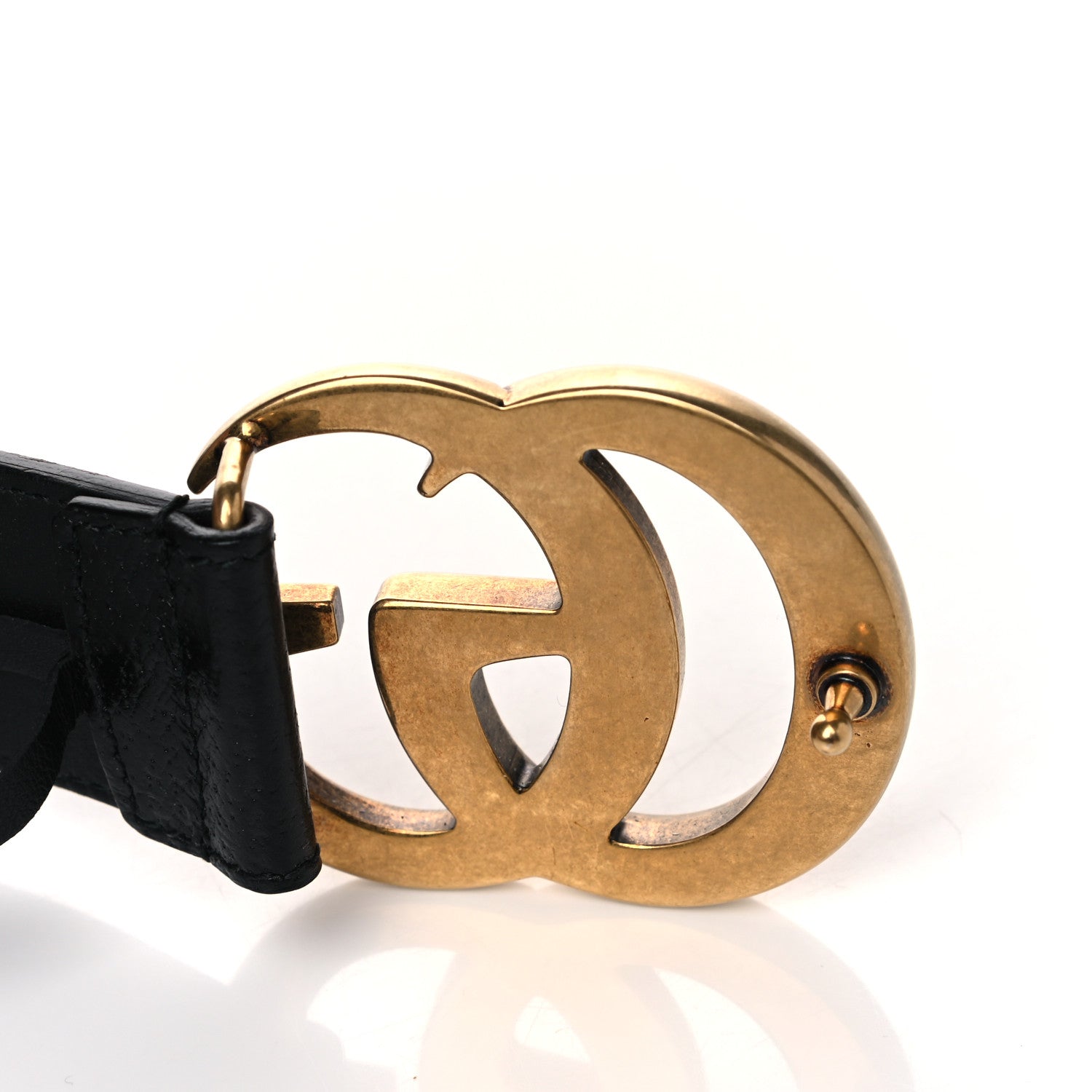 Gucci Textured Calfskin Double G 40mm Belt 100 40 Black 6 of 6