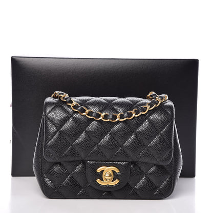 Chanel Caviar Quilted Mini Square Flap Black 10 of 10