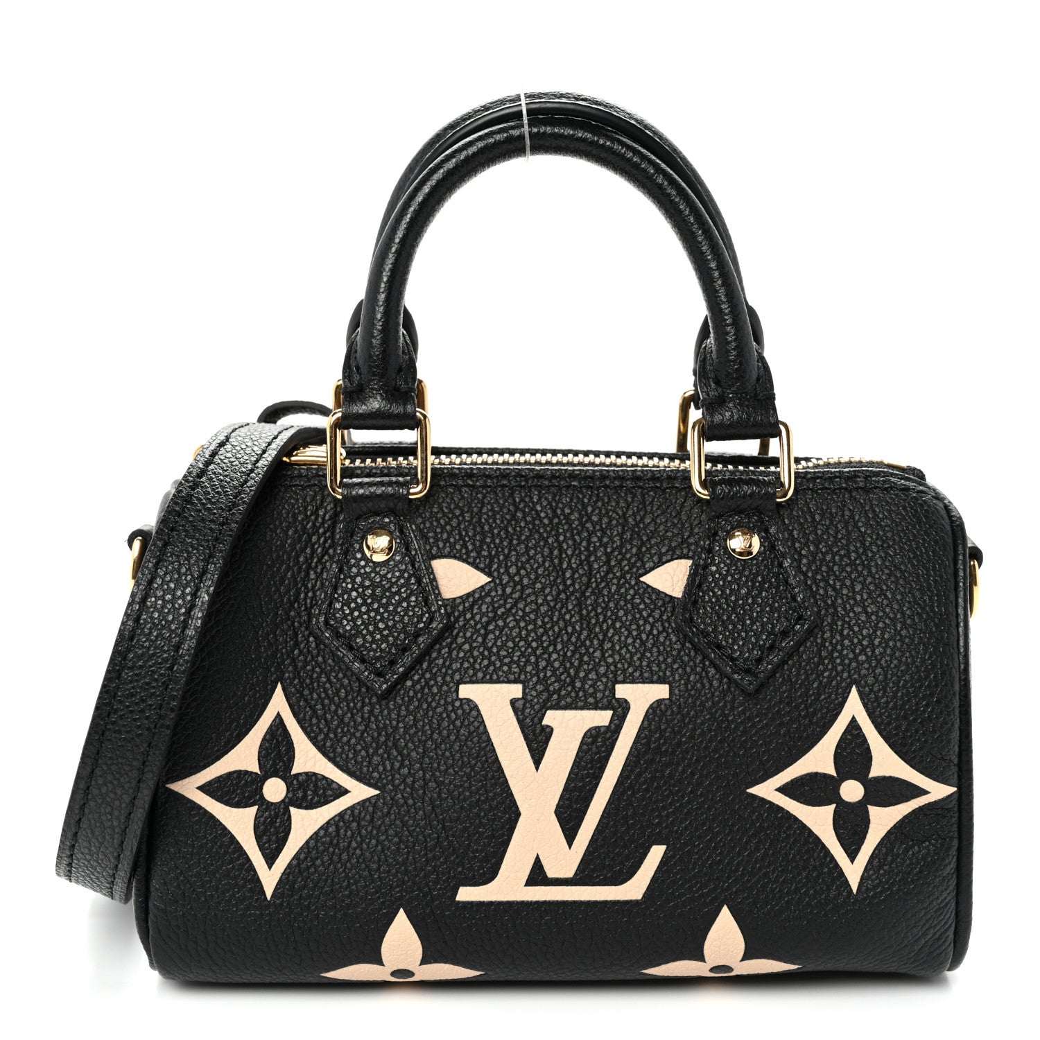 Louis Vuitton Empreinte Monogram Giant Nano Speedy Black Beige 1 of 9