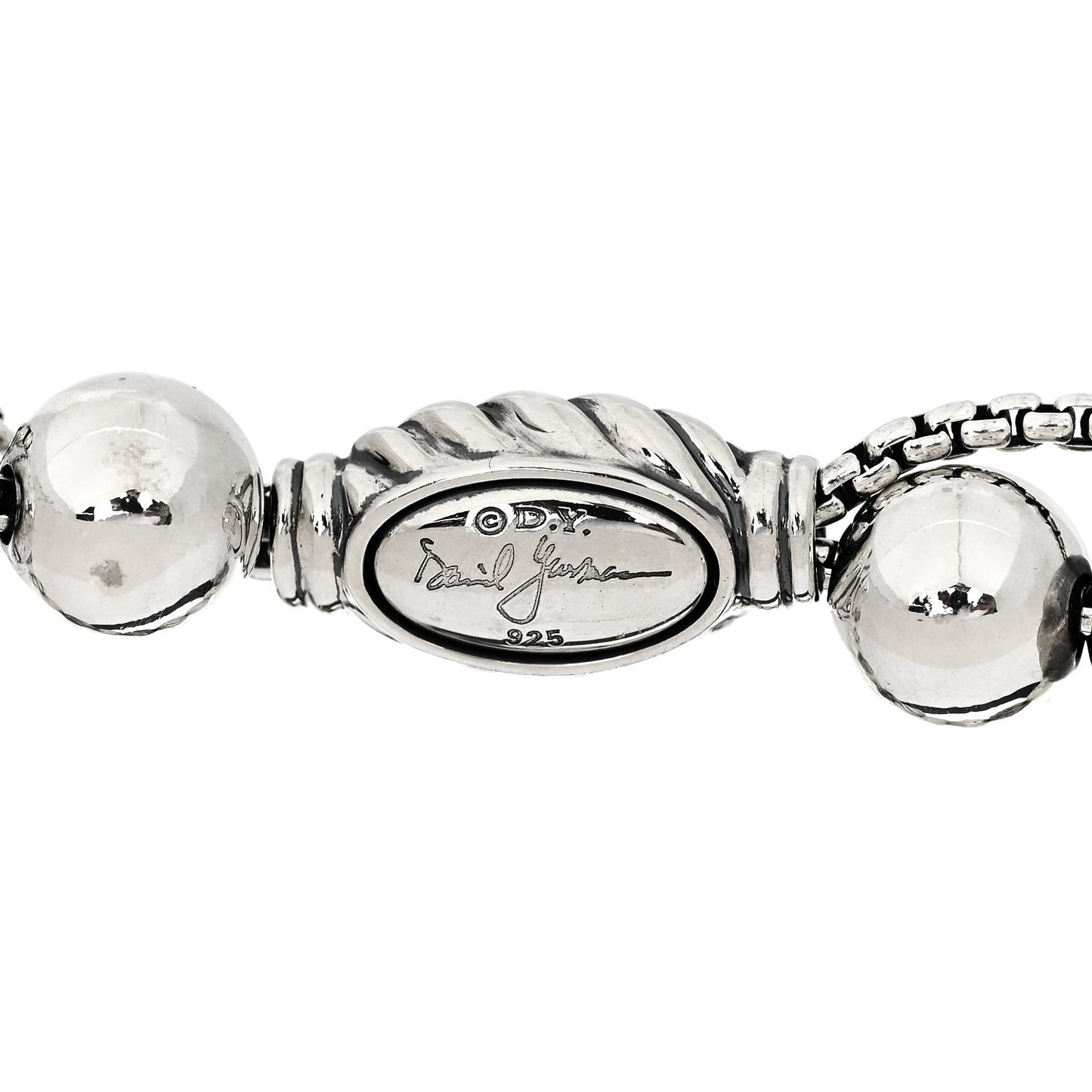 Sterling Silver Cultured Pearl 8mm Spiritual Bead Bracelet