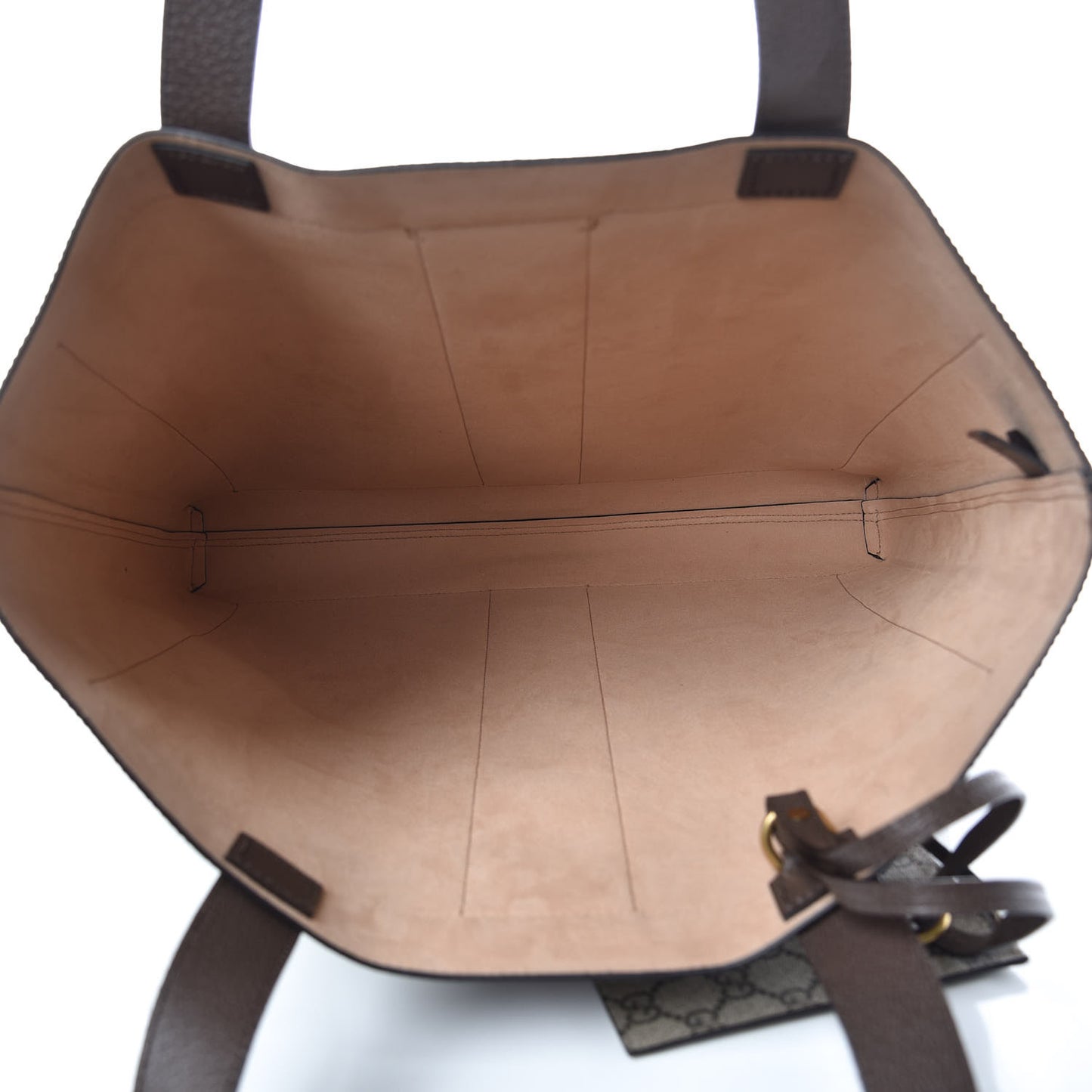 GG Supreme Monogram Web Large Ophidia Vertical Shopping Tote Brown