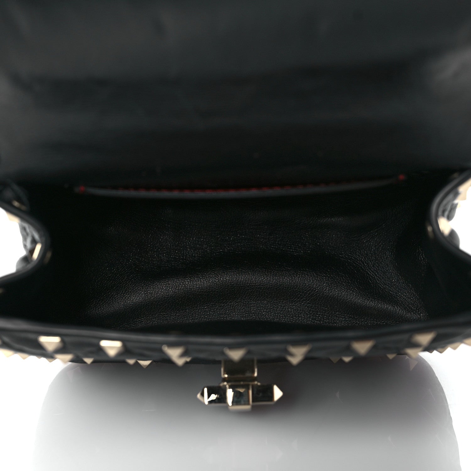Valentino Garavani Nappa Micro Rockstud Spike Shoulder Bag Black 4 of 8