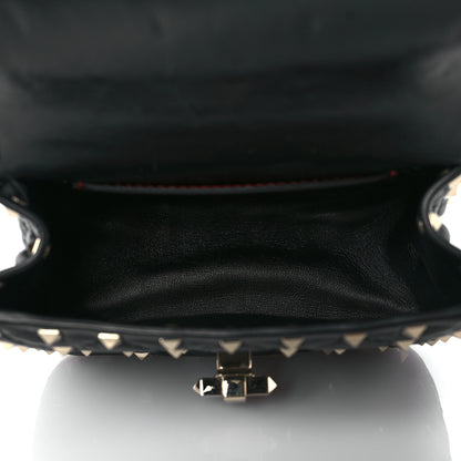 Valentino Garavani Nappa Micro Rockstud Spike Shoulder Bag Black 4 of 8