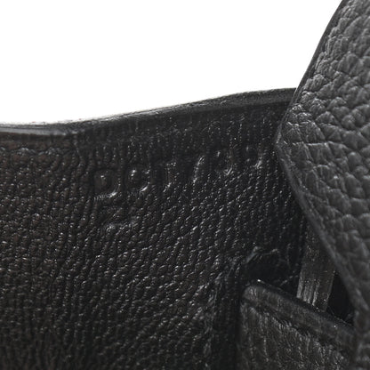 Hermes Togo Birkin 25 Black 7 of 11