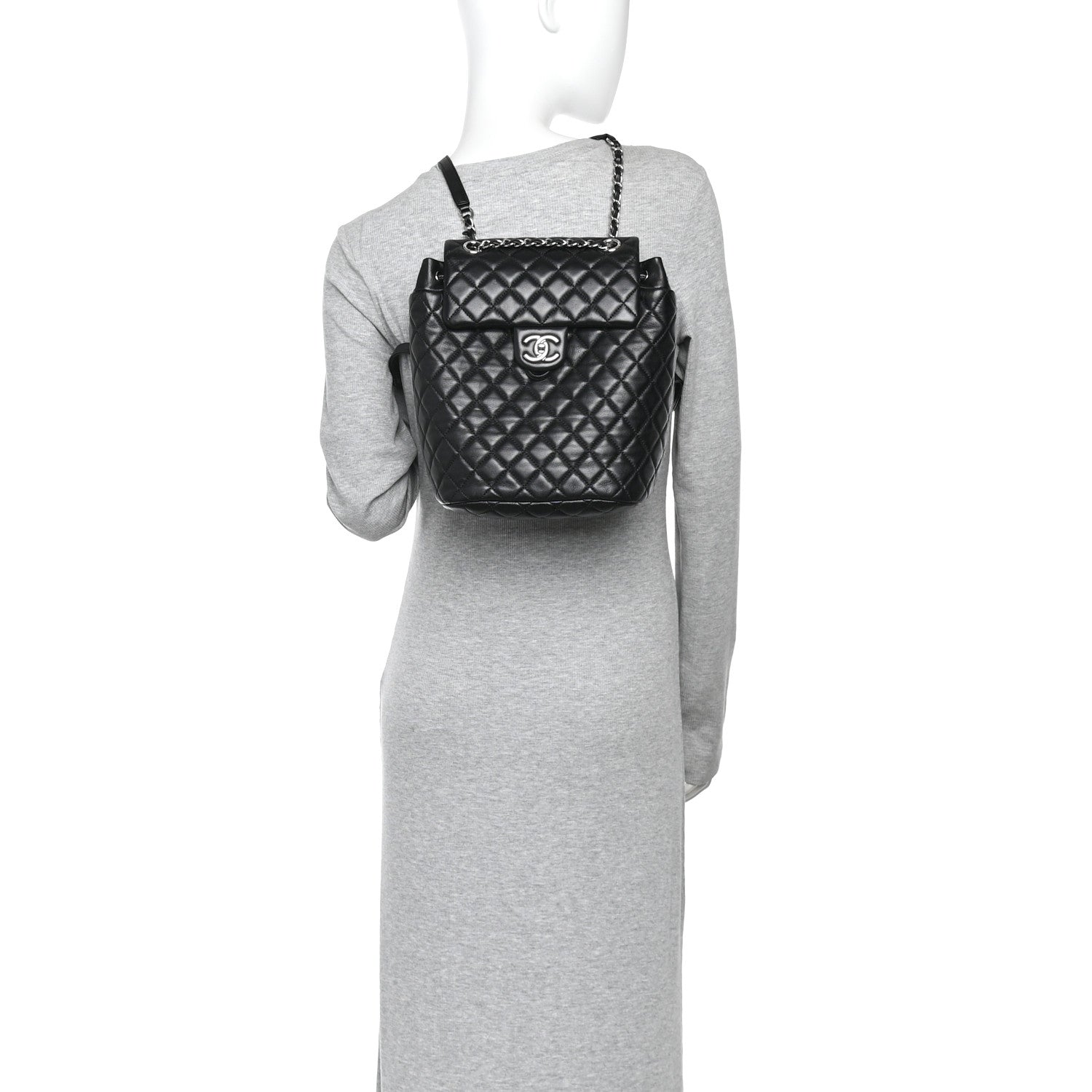 Chanel Lambskin Quilted Small Urban Spirit Backpack Black 2 of 11