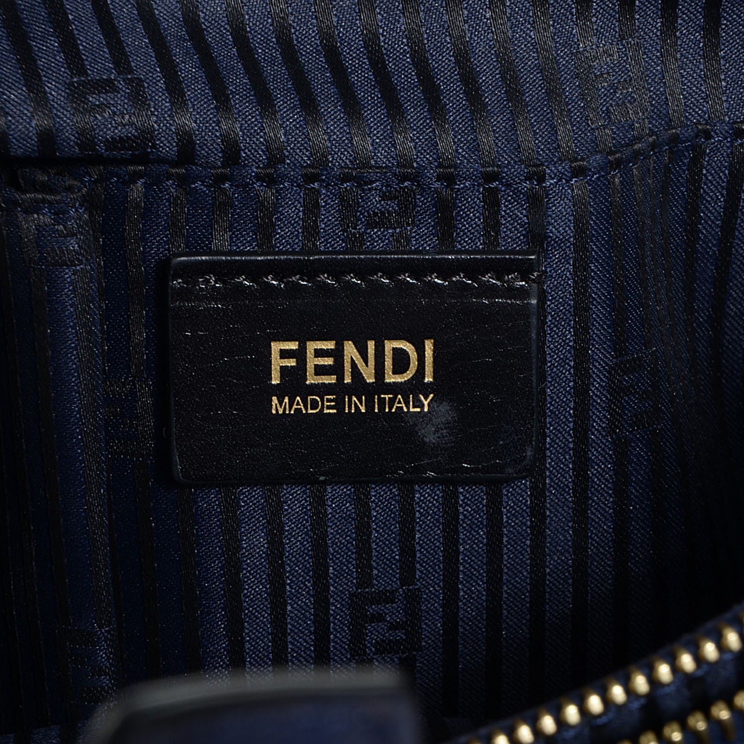 Fendi Vitello Elite Regular 2Jours Tote Blue 6 of 10