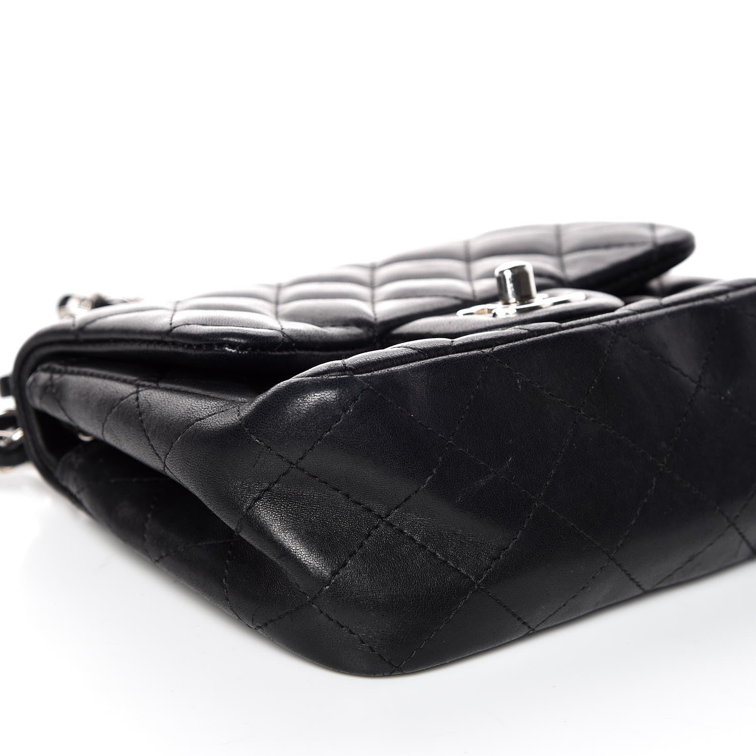 Chanel Lambskin Quilted Mini Square Flap Black 5 of 10